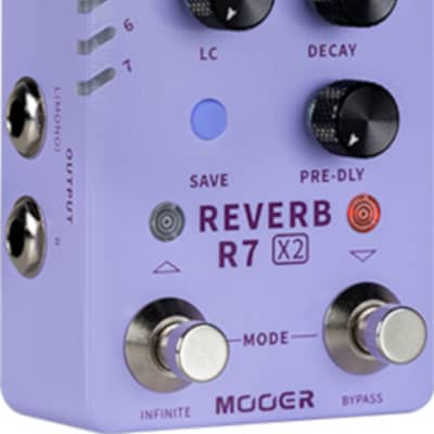 Mooer R7 X2 Reverb Effects Pedal image 2