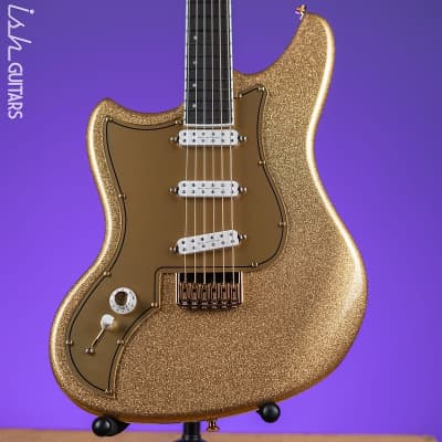 Kauer Electroliner Left-Handed Custom Guitar Sahara Gold Flake for sale