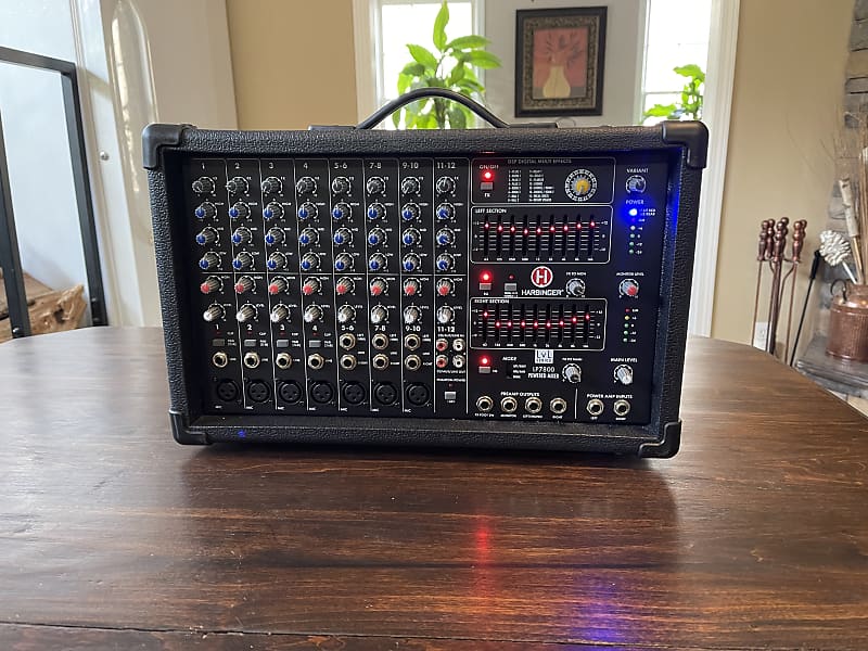 Harbinger 12 Channel 800 Watt Powered Mixer Reverb