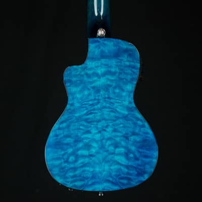 Lanikai QM-BLCEC Cutaway Concert Uke in Blue Stain image 8