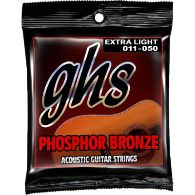 GHS Phosphor Bronze Acoustic Guitar Strings 11-50 image 2
