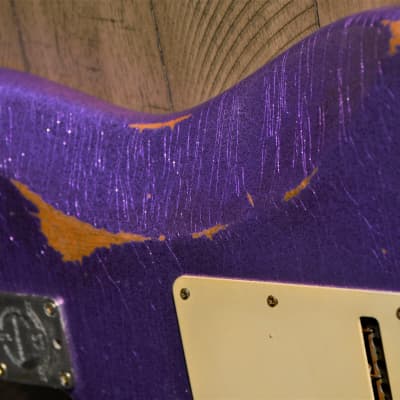 American Fender Stratocaster Custom Relic Purple Sparkle CS Fat 50's image 17