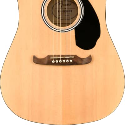 Fender FA-125CE Dreadnought Acoustic Electric Guitar, Walnut FB, Natural image 9