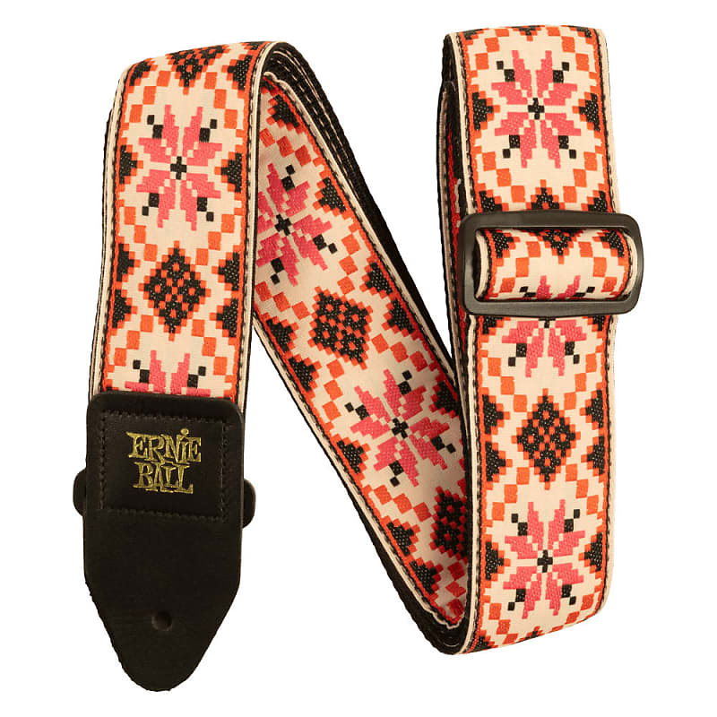 Ernie Ball Classic Jacquard Cinnamon Needlepoint Guitar Strap Reverb