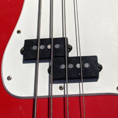 Squier P-Bass PJ Precision Jazz Neck! 1999 Torino Red Factory 1of1 One-Off image 18