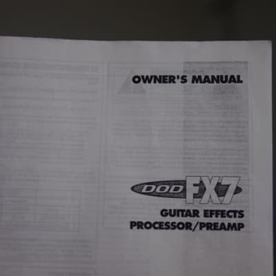 DOD FX7 Guitar Effects Processor/Preamp 1997 Black image 5