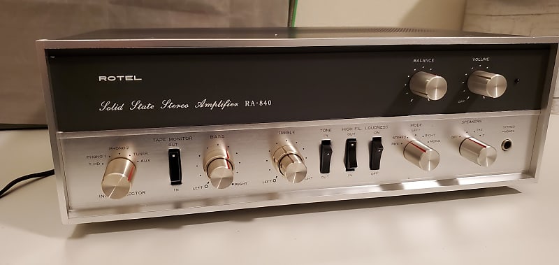 Vintage Stereo Integrated Amplifier ROTEL RA-840 image 1