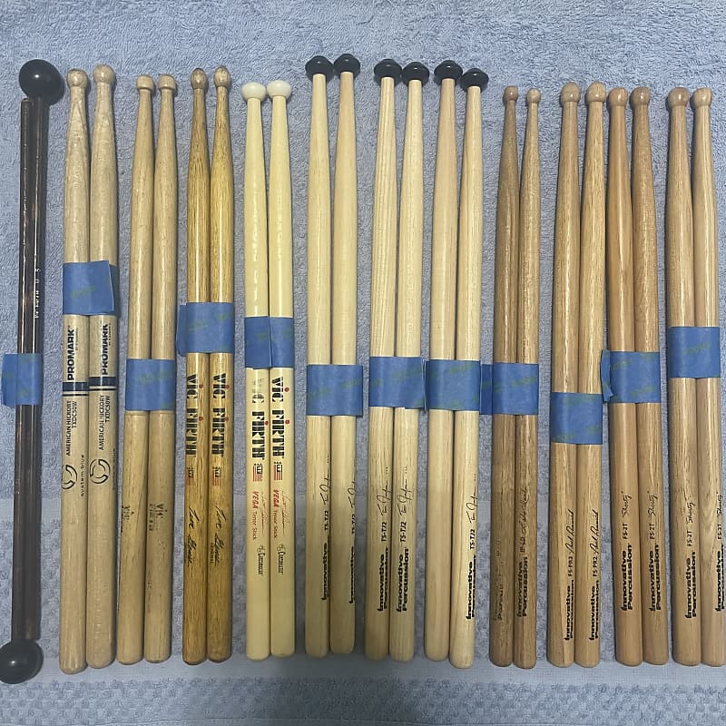 12 Pairs of marching multitom drum sticks, Innovative Reverb