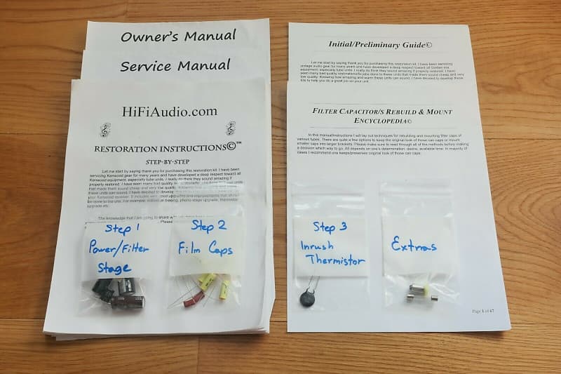 Stromberg Carlson ASR220 restoration kit filter capacitor repair rebuild fix  			