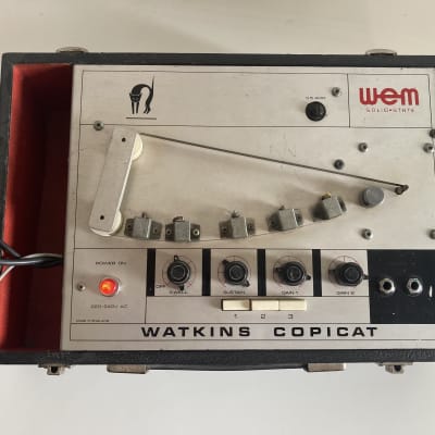 WEM Watkins Copicat Solid-State Tape Echo 1970s - Metal with Black Case for sale