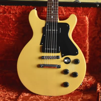 2005 Gibson USA Les Paul Special Faded Double Cutaway Worn TV Yellow w/SC, Junior DC, 6.8lbs for sale