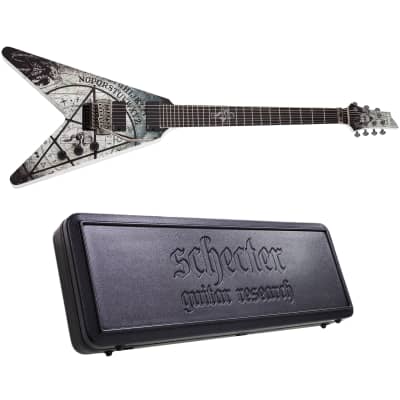 Schecter Randy Weitzel V-7 FR Satin White SWHT 7-String Electric Guitar + Hard Case V7 V 7 for sale