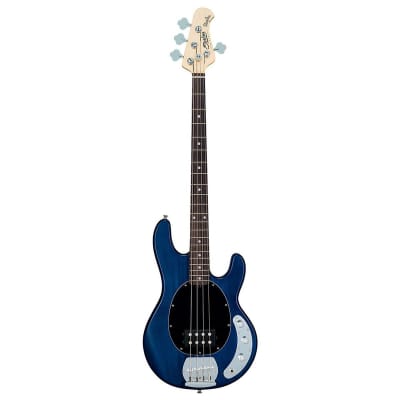 Sterling by Music Man StingRay Ray4 Bass Guitar (Trans Blue) for sale