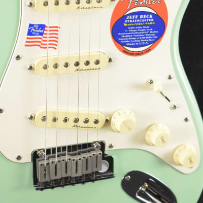 Mint Fender Jeff Beck Stratocaster Surf Green Rosewood Fingerboard image 3