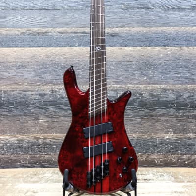 Spector NS Dimension 5 Multi-Scale 34-37" Inferno Red Electric Bass w/Bag #W232298 image 2