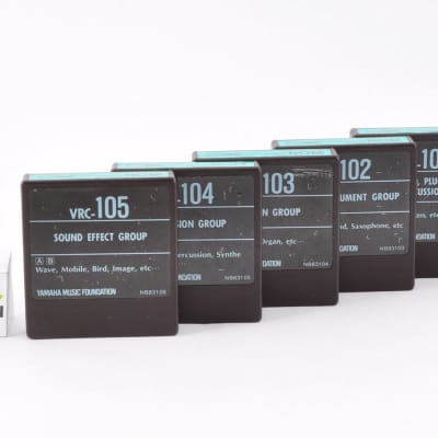 [5Set] Yamaha DX Data Cartridge VRC-101 VRC-102 VRC-103 VRC-104 VRC-105 Used From Japan