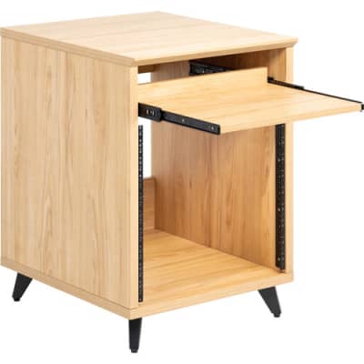 Gator Elite Furniture Series 10U Studio Rack Table in Natural Maple Matte Finish GFW-ELITEDESKRK-MPL image 2