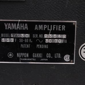 Vintage 1968-1972 Yamaha TA-30 Guitar Amplifier, Works Great, Rare '60s '70s Amp image 11