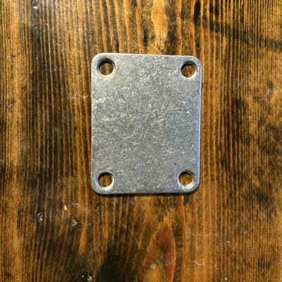 Aged Fender Style Neck Plate For Bolt On Necks Guitar and Bass Relic Parts for sale