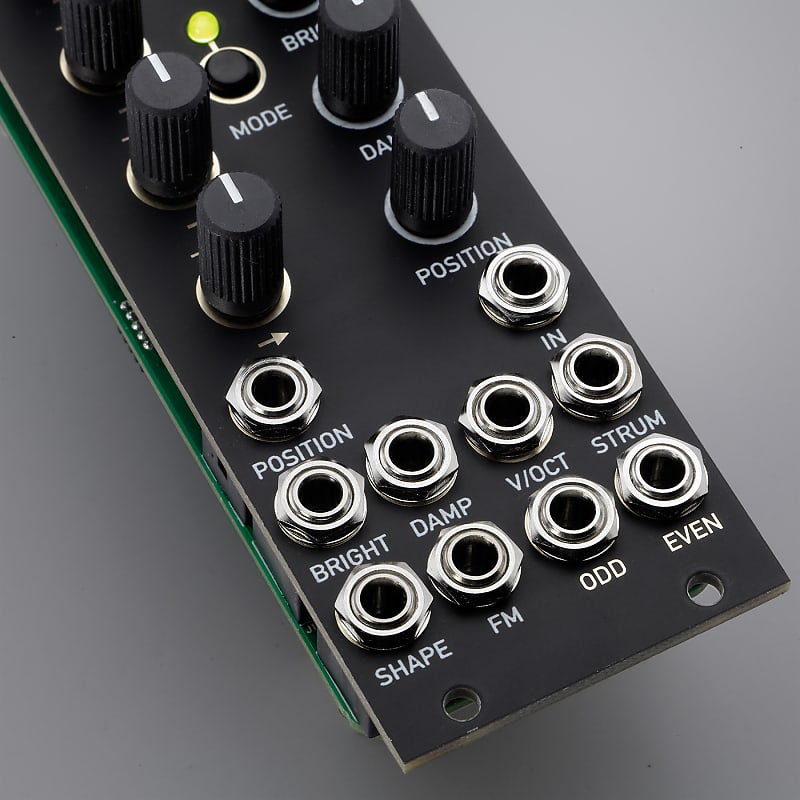 NanoRings - 8HP Version of Mutable Instruments Rings / nRINGS, microRINGS /  NEW 8mm KNOBS / Eurorack / Black&Gold PANEL