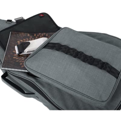 Gator Cases GT-ACOUSTIC-GRY Transit Acoustic Guitar Bag - Light Grey - Open Box image 5