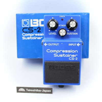 Boss CS-2 Compression Sustainer With Original Box 1983 Made in 