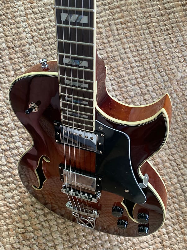 Ivy IJZ-300 Jazz Semi-Hollow Tobacco Sunburst | Reverb