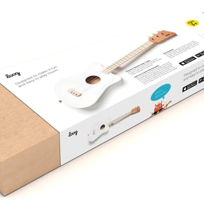 Loog Mini Acoustic Guitar 3-String Guitar, White image 2