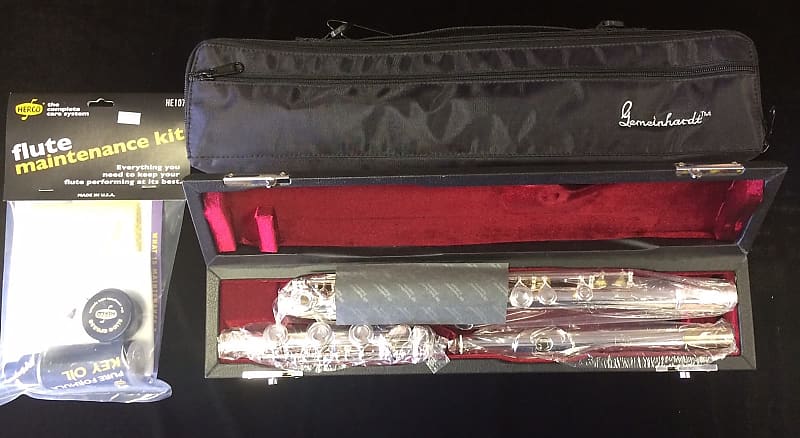 Gemeinhardt 30B Open Hole Flute with B Flute, Maintenance Kit and Free Shipping image 1