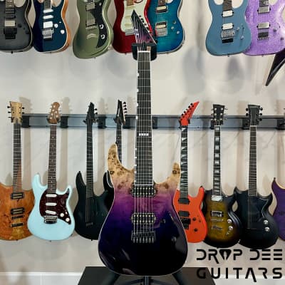 ESP E-II M-II 7 HT 7-String Electric Guitar w/ Case-Purple Natural Fade image 2