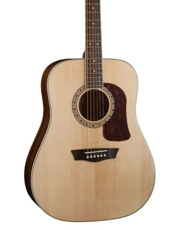 Washburn D10S Heritage 10 Series Dreadnought Acoustic Guitar. Natural image 1