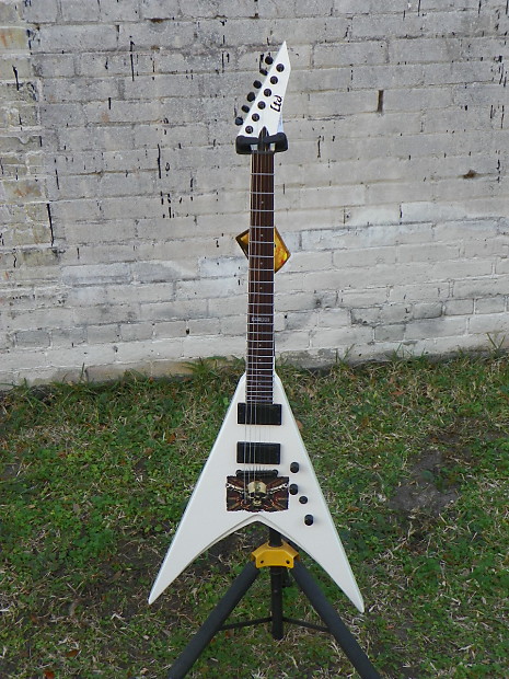 ESP LTD MP-330 Black Michael Paget Signature Flying V Electric