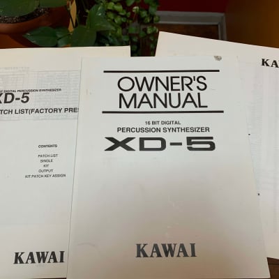 Kawai XD-5 Rackmount Digital Drum Synthesizer with RAM Card, original manual, etc. image 13