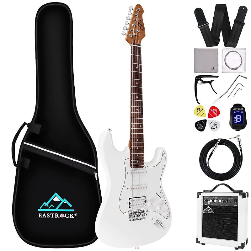 Donner 39 inch LP Electric Guitar Solid Body Beginner Kit Sunburst Full size, with Bag, Strap, Cable, for Beginner, DLP-124S