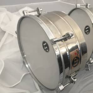 Latin Percussion LP257-S Tito Puente Signature 14" / 15" Stainless Steel Timbales w/ Stand