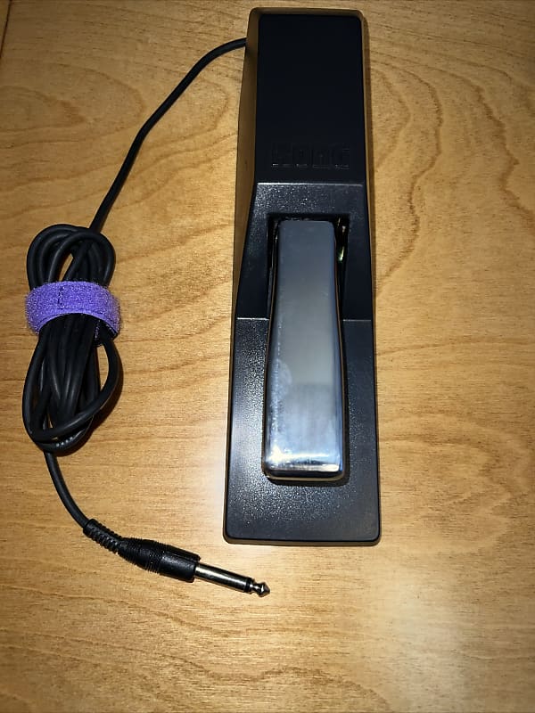 Korg DS-1H Sustain Pedal 2000s - Black with Chrome | Reverb