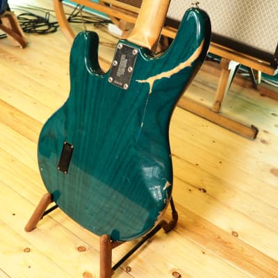 Ernie Ball Music Man Stingray 4 Bass from 1999 in Translucent Teal image 15