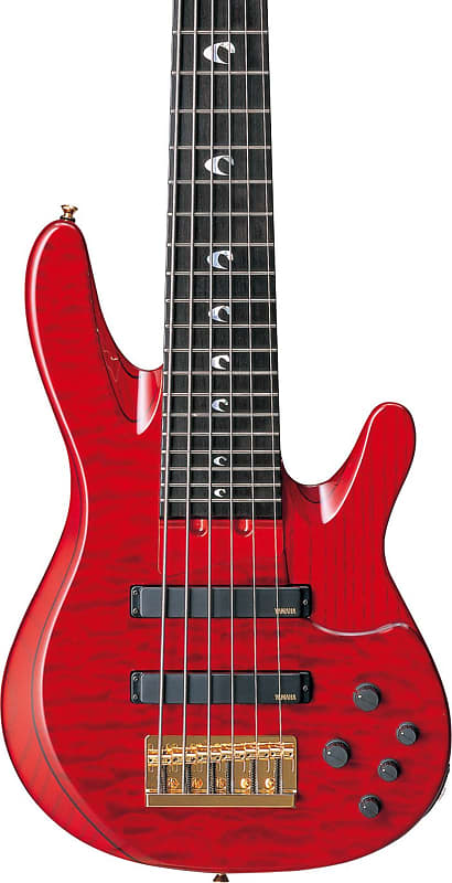 Yamaha TRBJP2 John Patitucci Signature 6-String Bass Guitar, Ebony Fingerboard, Trans Dark Red image 1