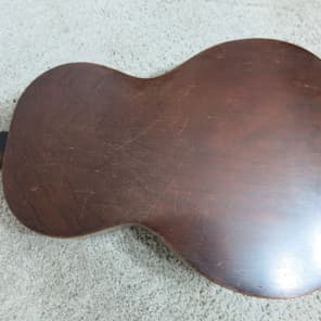 Vintage 1940s Harmony Tenor Acoustic Parlor Guitar Kay Regal SS Stewart Player image 6