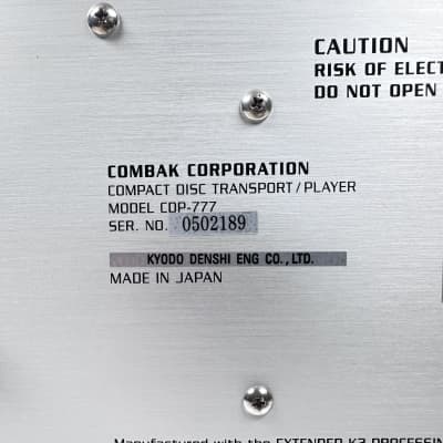 Combak's Reimyo CDP-777 CD Transport image 17