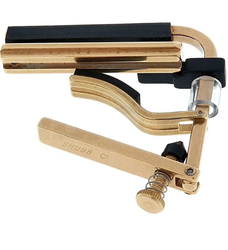 Shubb C6B Dobro Capo for Resophonic Guitars, Brass Reverb