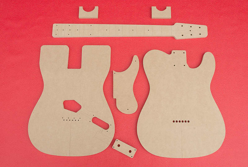 Fender Snakehead Telecaster Guitar Router Templates with Neck | Reverb