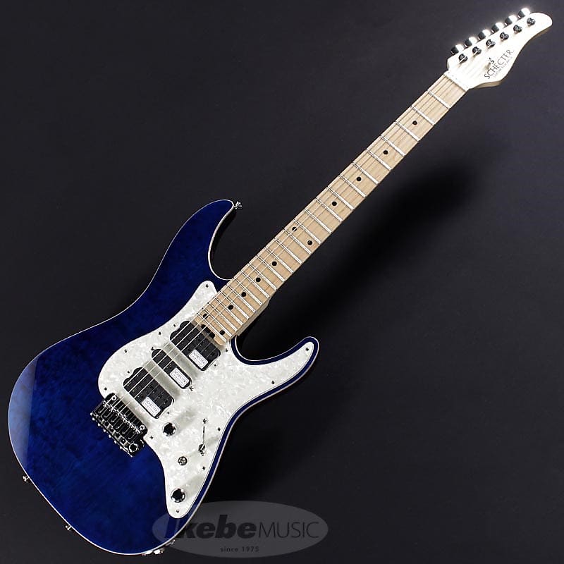 SCHECTER SD-2-24-AL-VTR (See-Thru Blue/Maple) -Made in Japan-