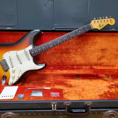 1965 Vintage Fender Stratocaster Electric Guitar with OHSC image 23