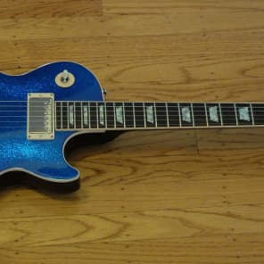 Gibson Custom Shop 2008 Les Paul, Blue Sparkle Finish image 2