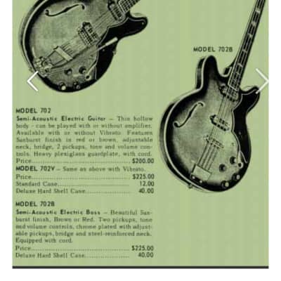 RARE 1965 Crucianelli 335 Elite Bass Made in ITALY Vintage @ fender hoyer Gibson Coronado veritine rivoli eb Hofner vox cougar 5001 Viking Hagström image 15