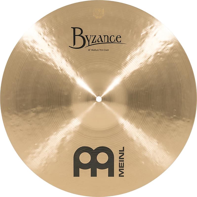 Meinl Cymbals Byzance Traditional Medium Thin Crash Cymbal - 18 inch image 1