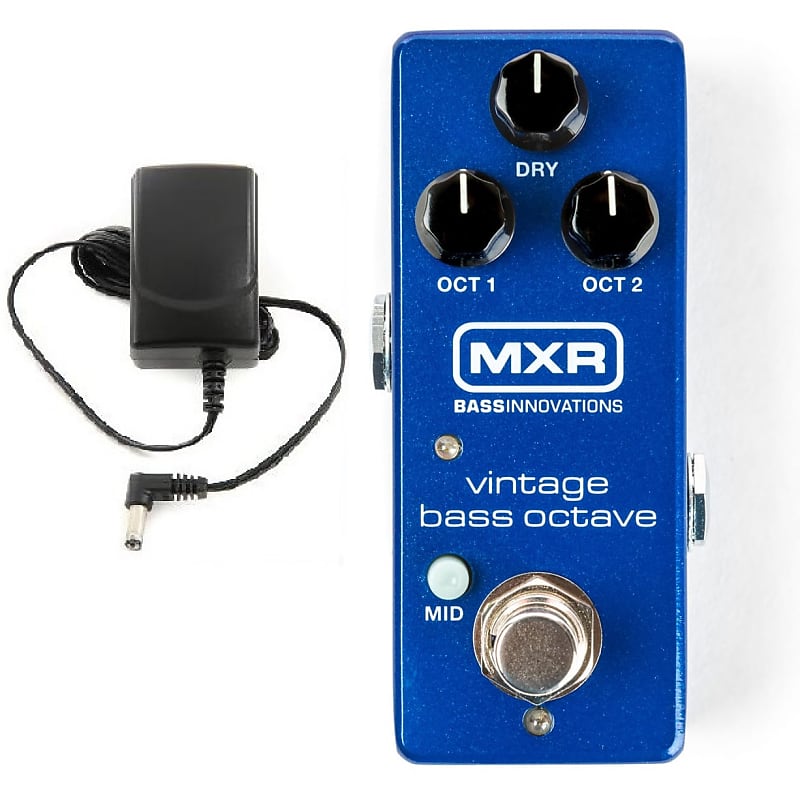 MXR VINTAGE BASS OCTAVE MINI BASS GUITAR EFFECT PEDAL M280 ADAPTER POWER  SUPPLY CLASSIC CIRCUIT