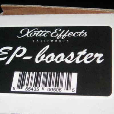 near A+ EMPTY BOX & paperwork ONLY for Exotic Effects EP-booster pedal (NO pedal /  NO other items) image 3