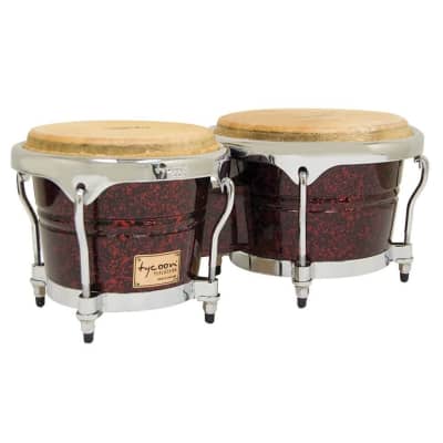 Tycoon Percussion 7 & 8 1/2 Concerto Series Bongos Red Pearl Finish image 2